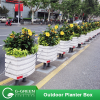 G-Green Landscape outdoor square street planting PVC flower planter